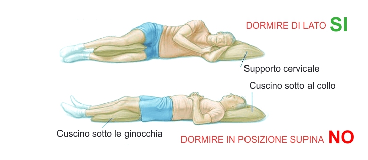 posizioni per smettere di russare